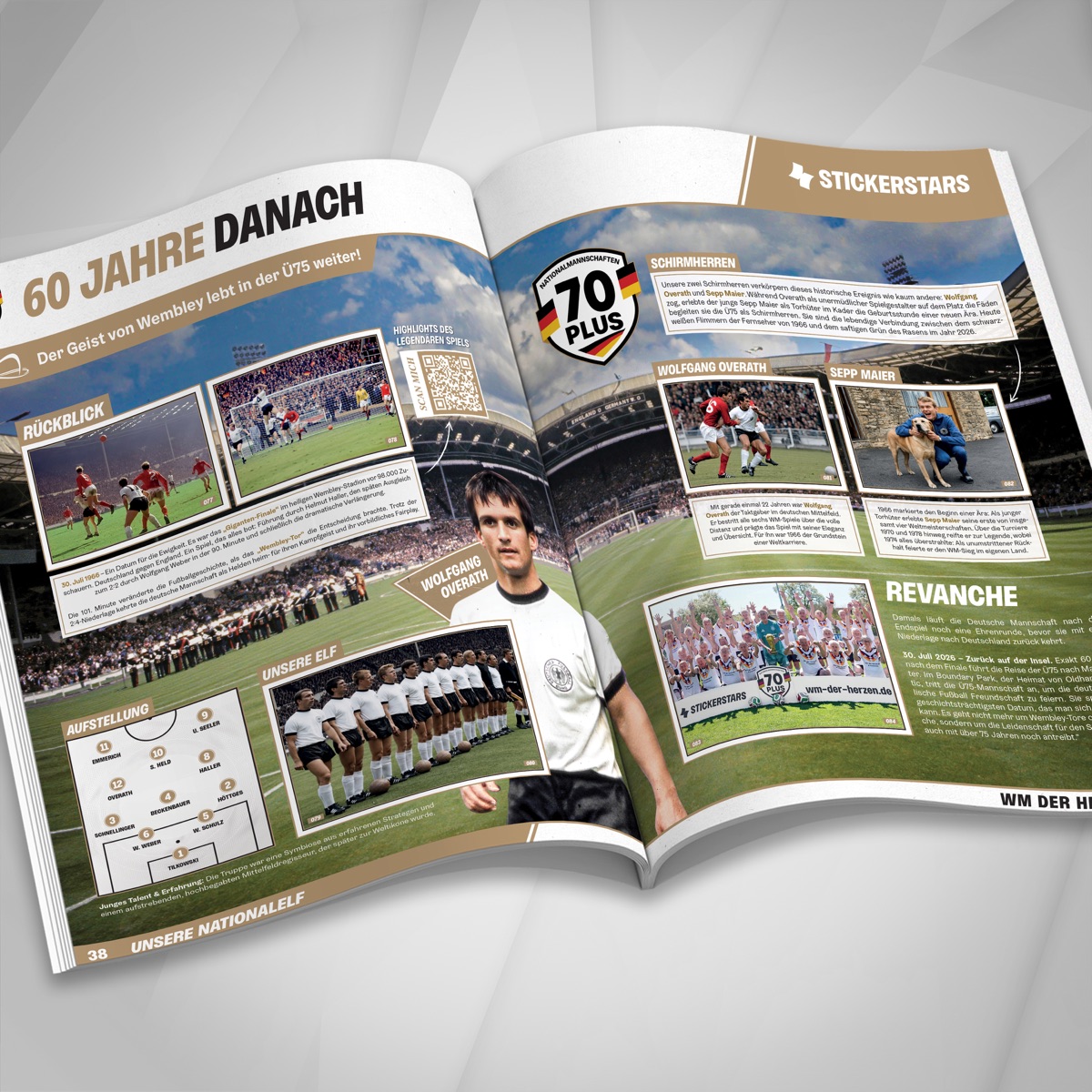 Charity-Sammelalbum Weltmeister der Herzen — 48 Seiten, über 200 Sticker